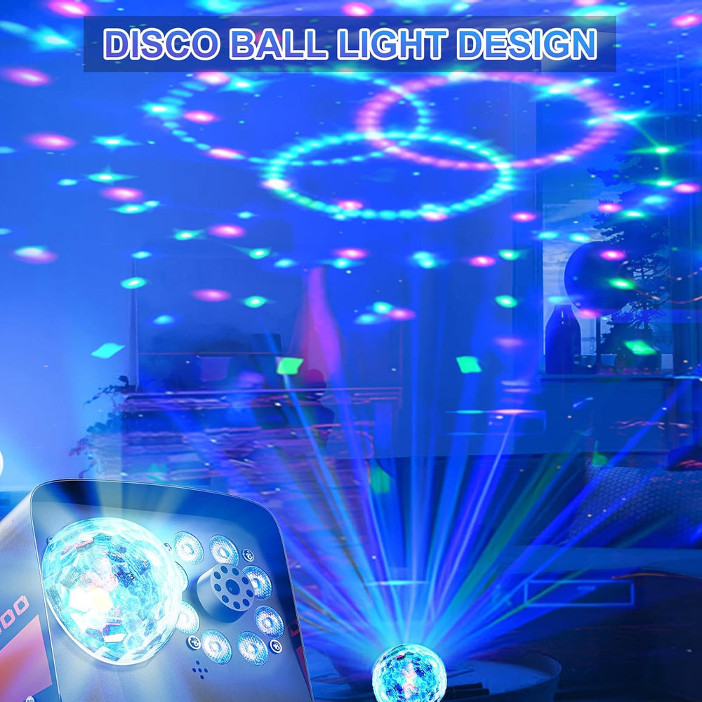 1200W Fog Machine, 6000CFM for Halloween, Disco Light & Remote