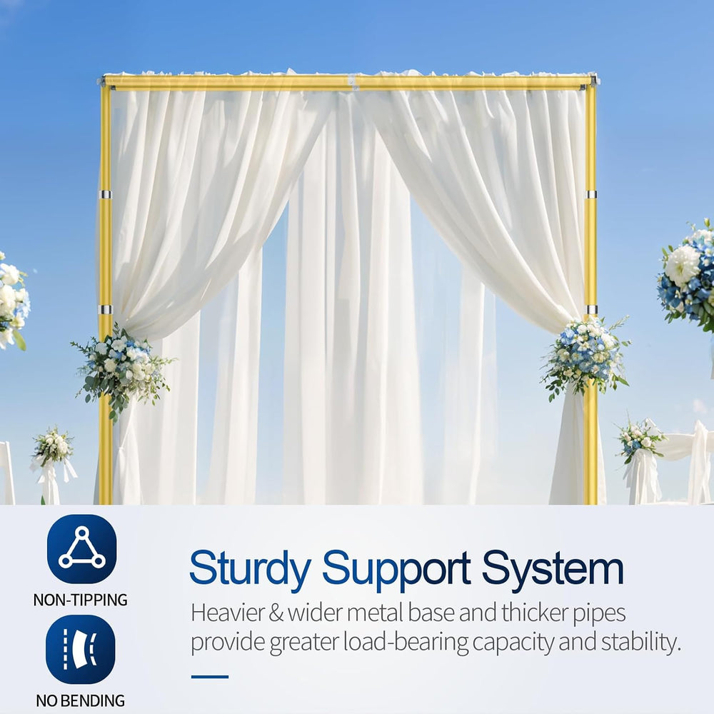 10x10ft Heavy Duty Backdrop Stand Double Crossbar Pipe and Drape