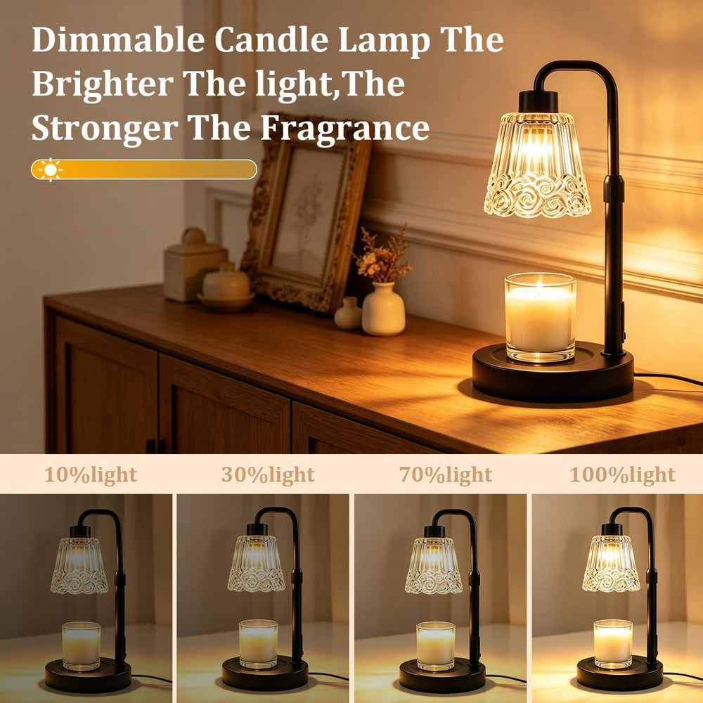 Candle Warmer Lamp with Timer,Dimmable Adjustable Height Candle heater