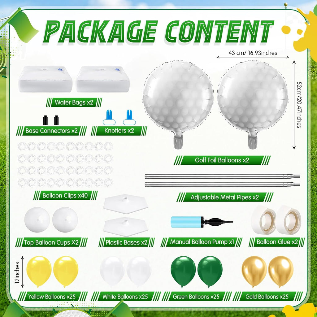 Kasyat 2 Sets Golf Balloon Column Stand Kit