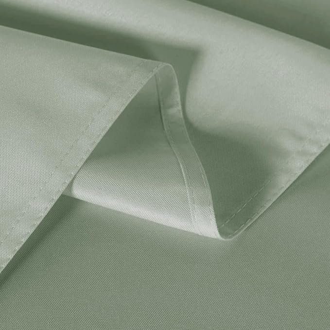 sancua 6 Pack Sage Green Tablecloth 60 x 102 Inch, Rectangle Table Cloth for 6 Feet Tables - Stain and Wrinkle Resistant Washable Polyester Table Cover for Dining Tables, Buffet Parties and Camping (2 Pack)