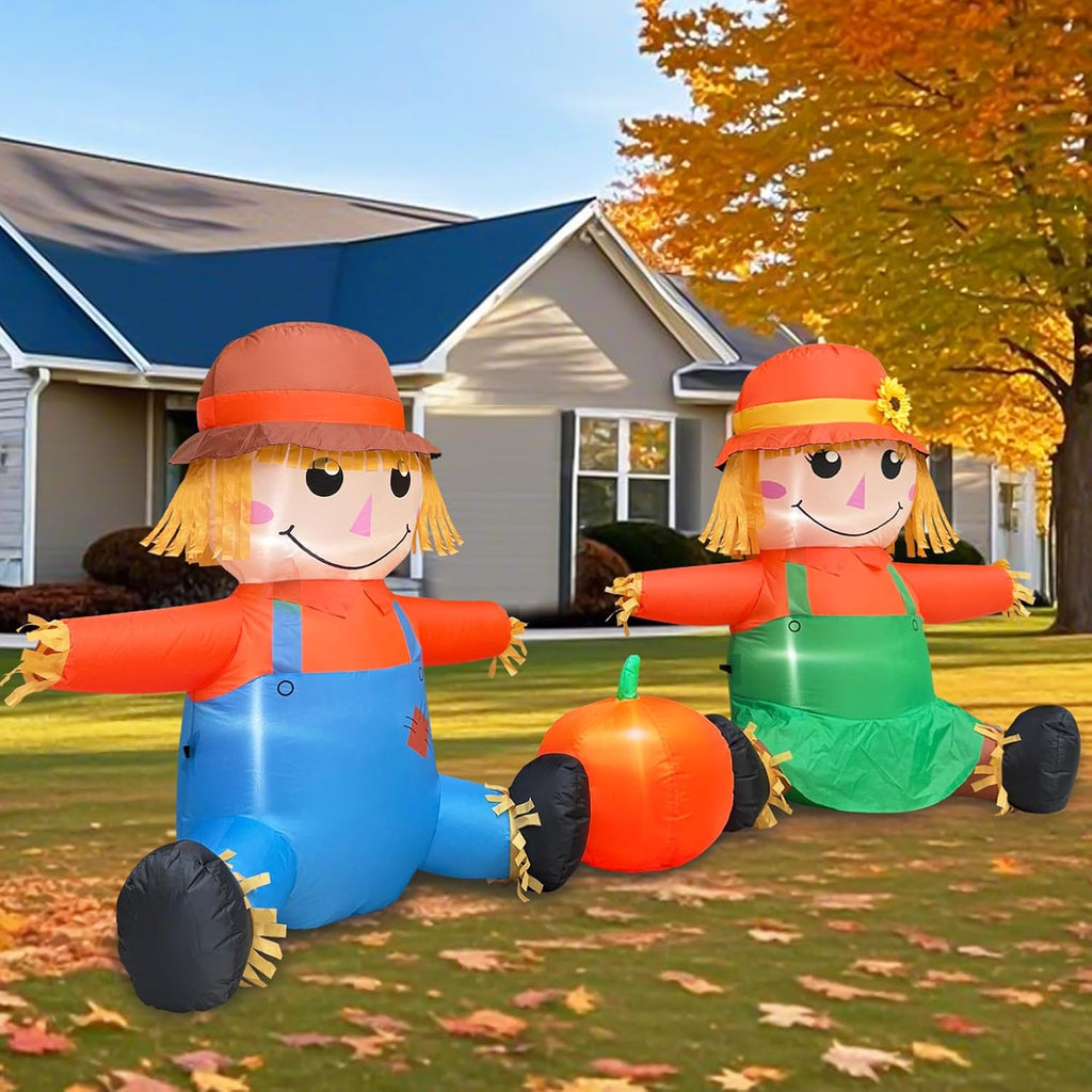 6ft fall thanksgiving inflatables outdoor decorations with built-in, package contents