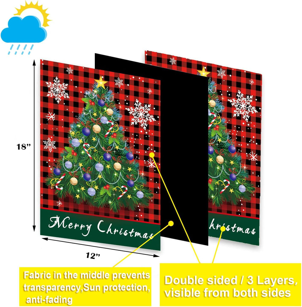 Seasonal Garden Flag Set of 20 - Double Sided 12 x 18 Inch Small Yard Flags