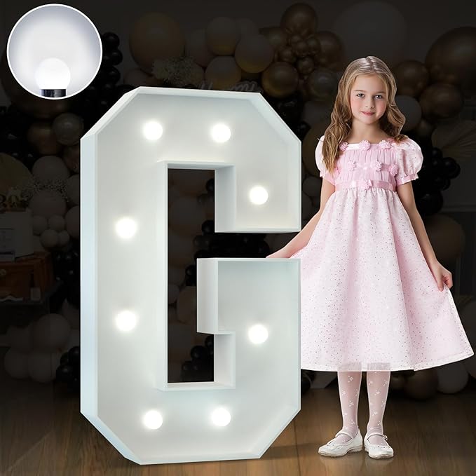 Marquee Letters 3 Feet Tall Large Light Up Letters Baby Shower Decorations Wedding Engagement Grad White Party Decorations Marry Me Sign Big Cardboard Backdrop G