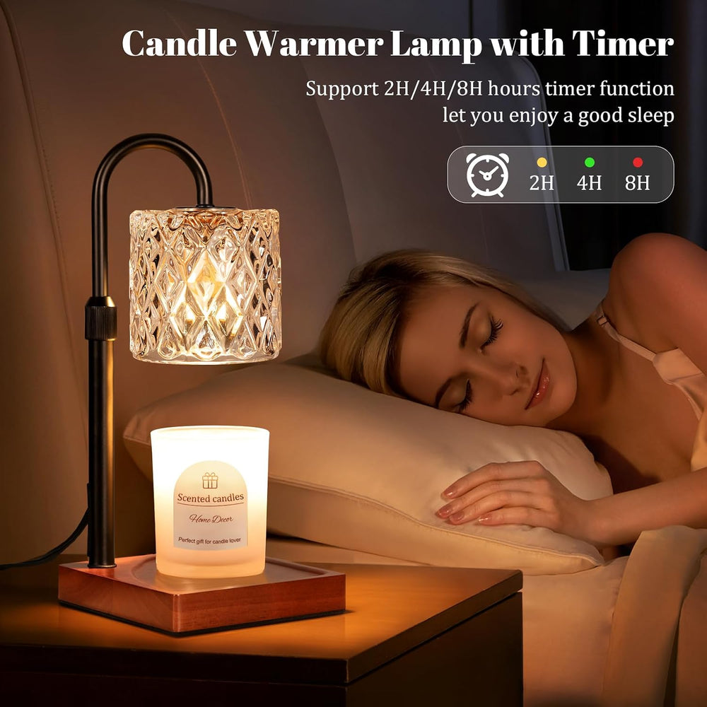 Candle Warmer Lamp with Timer,Wax Melt Warmer Housewarming Gifts for Women