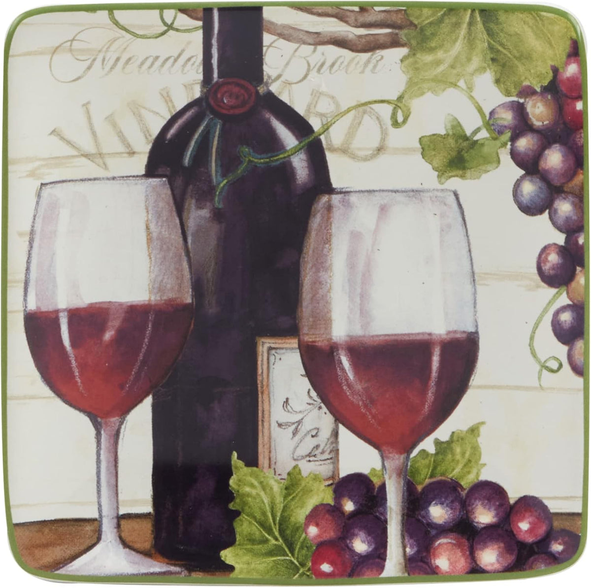 certified international meadow brook 6" canape/luncheon/appetiser plates, assorted shown in use