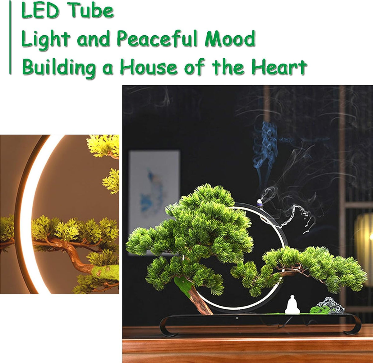 Fake Bonsai Tree Decor, Realistic Artificial Bonsai Tree