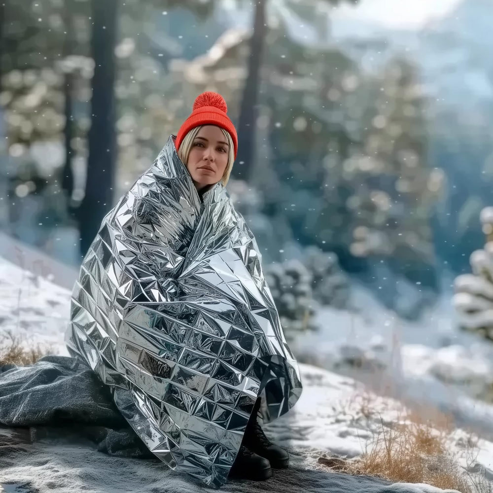 Altland 50 Pack of Emergency Blankets for Winter Survival and Preparedness