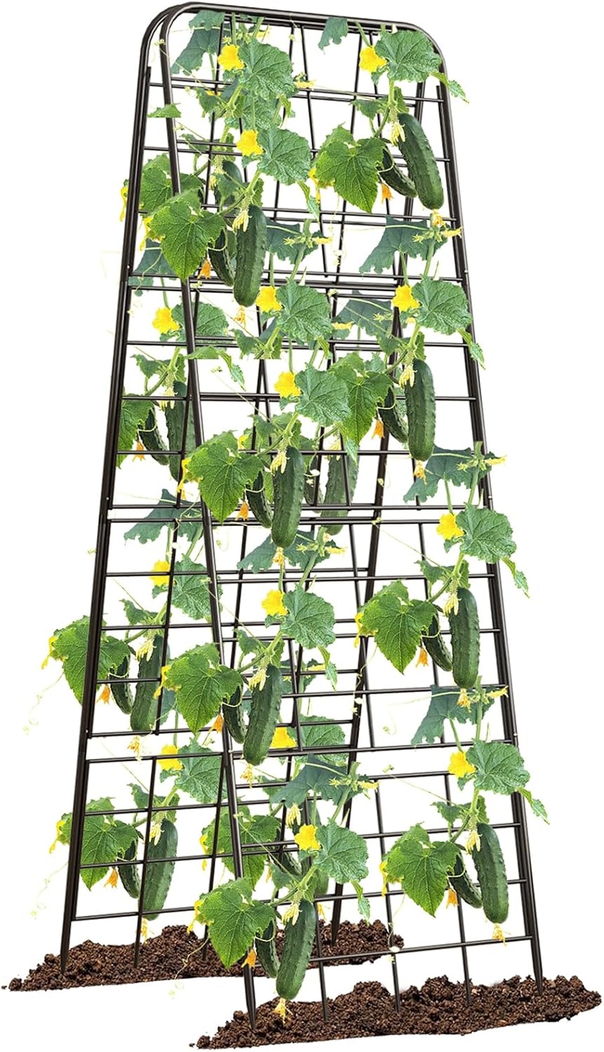 Heavy Duty 50"x17" Adjustable A-Frame Trellis for Climbing Plants –...