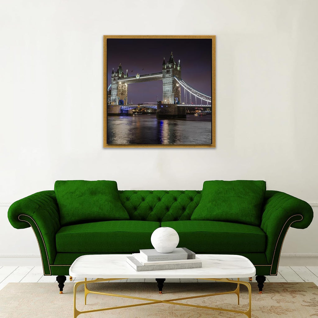 pixy canvas 20x20 inch floater frame for 1.5", side view