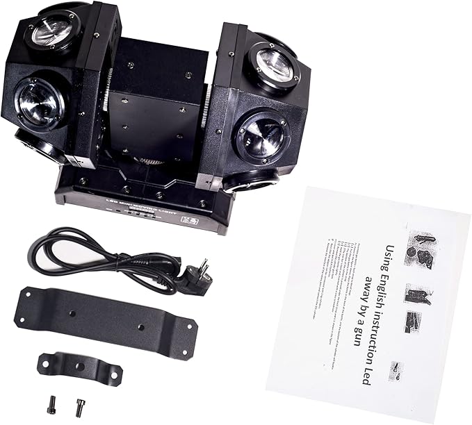 Moving Head DJ Light with Rotating Beam - Stage Light, Sound Activated, DMX512, Perfect for DJ, KTV, Disco, Party, Wedding, Festival