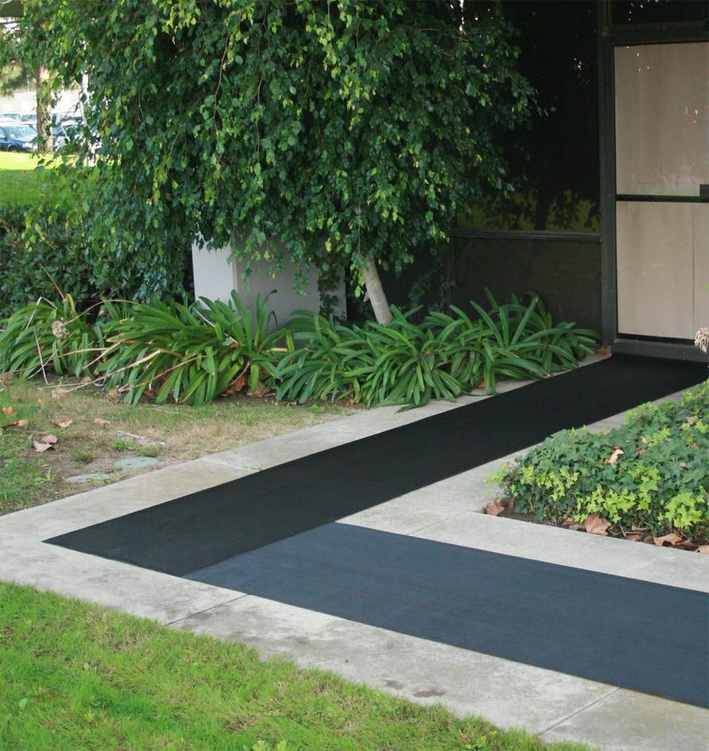 Rubber-Cal Fine Rib Corrugated Rubber Floor Mat - 1/8" x 3ft x 10ft Black