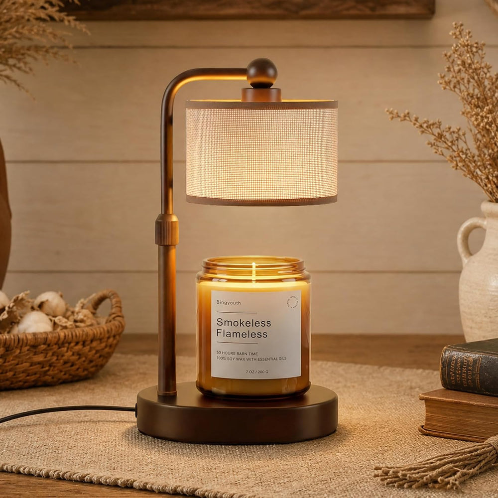 Candle Warmer Lamp with Timer, Modern Farmhouse Candle Warmer for jar Candles...