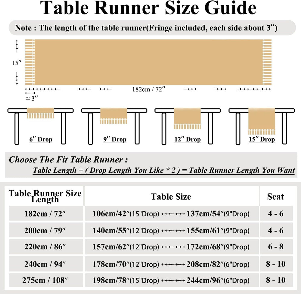 Farmhouse Navy Faux Linen Dining Table Runner 15 x 86.5 Inch Blue