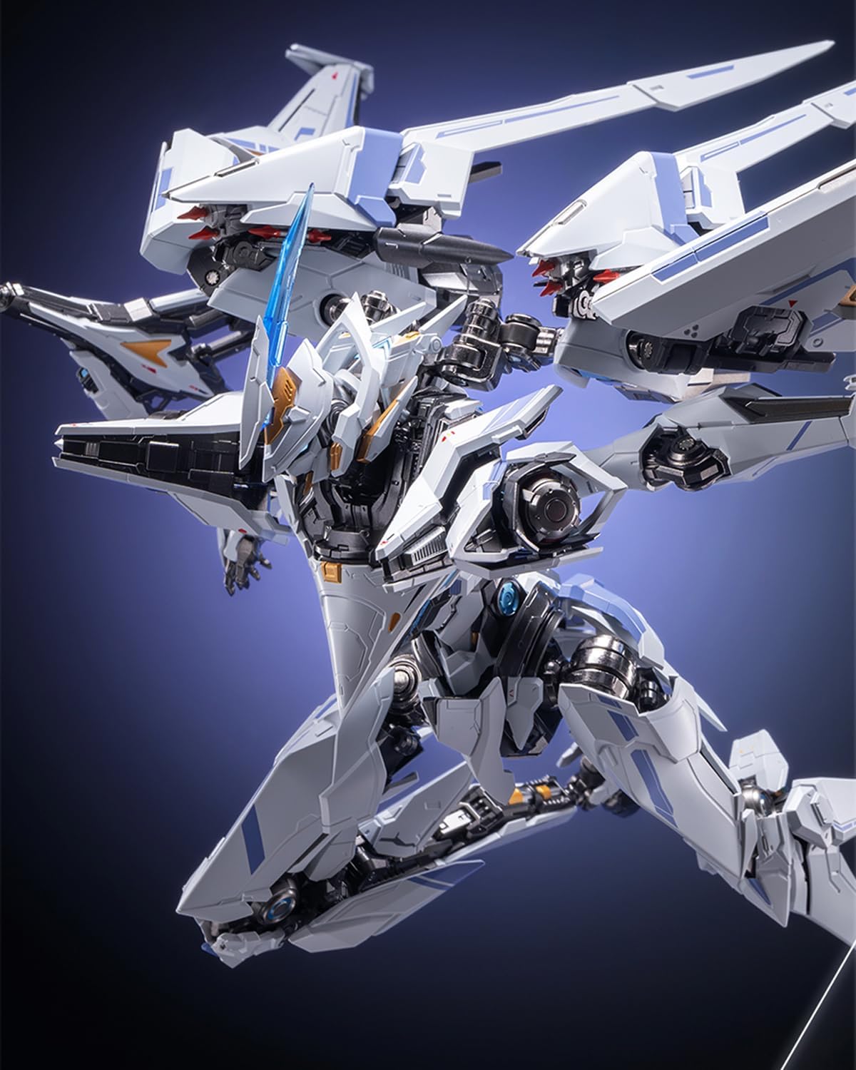 pipigirl moshow mecha assembly free mech action figure, side view