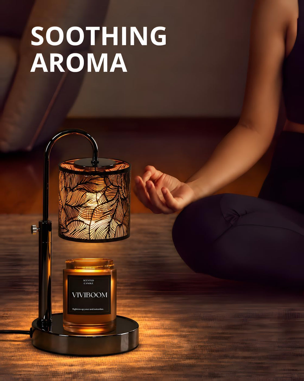 Candle Warmer Lamp with Timer Adjustable Dimmable Electric Wax Melt Warmer