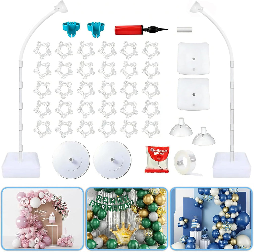 Balloon Arch Stand Kit for Party Backdrop Decoration 8.2FT & 6FT