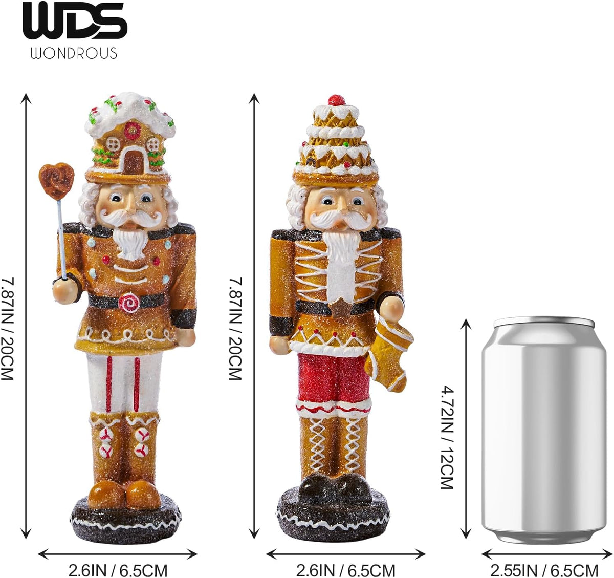 wds wondrous christmas nutcracker soldier decor for home, close-up detail