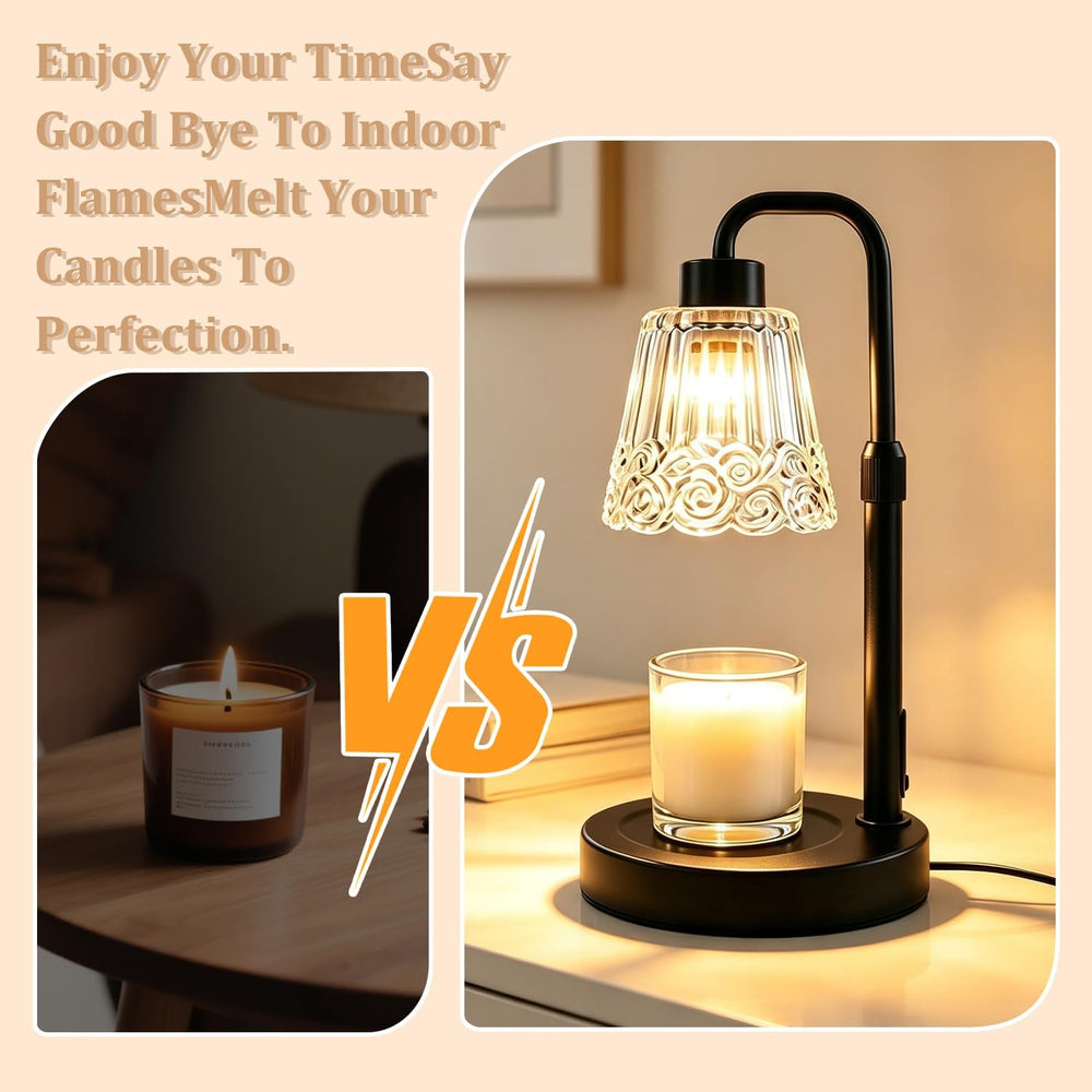 Candle Warmer Lamp with Timer,Dimmable Adjustable Height Candle heater