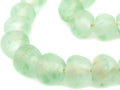 Jumbo Recycled Glass Beads, 21–25mm – African Sea Glass for Wall Hangings, Coffee Table Decor, Shelf Styling, and Home Accents – (Green Aqua) – The Bead Chest