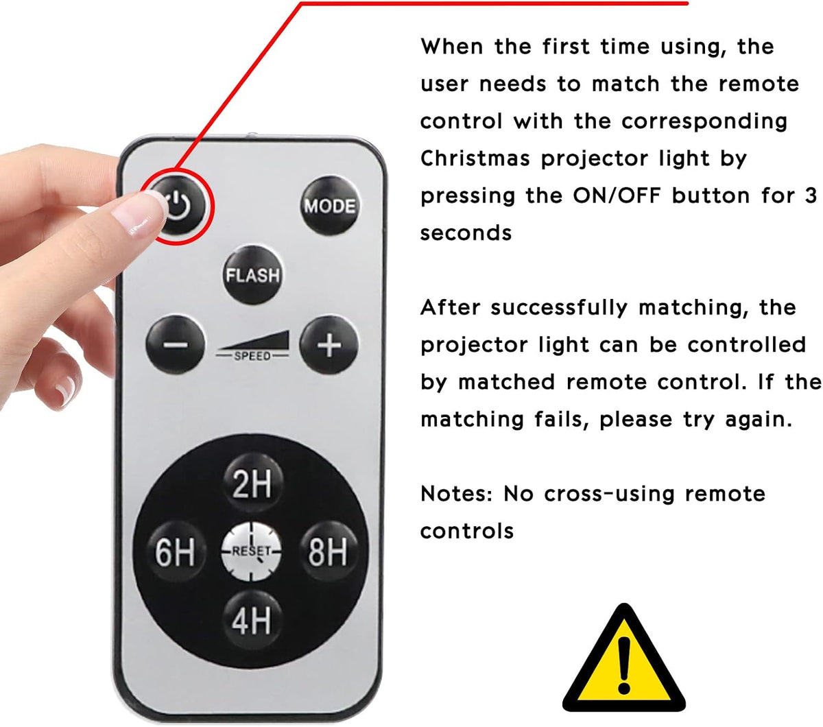 christmas laser projector lights, 8 patterns led projection, front angle view