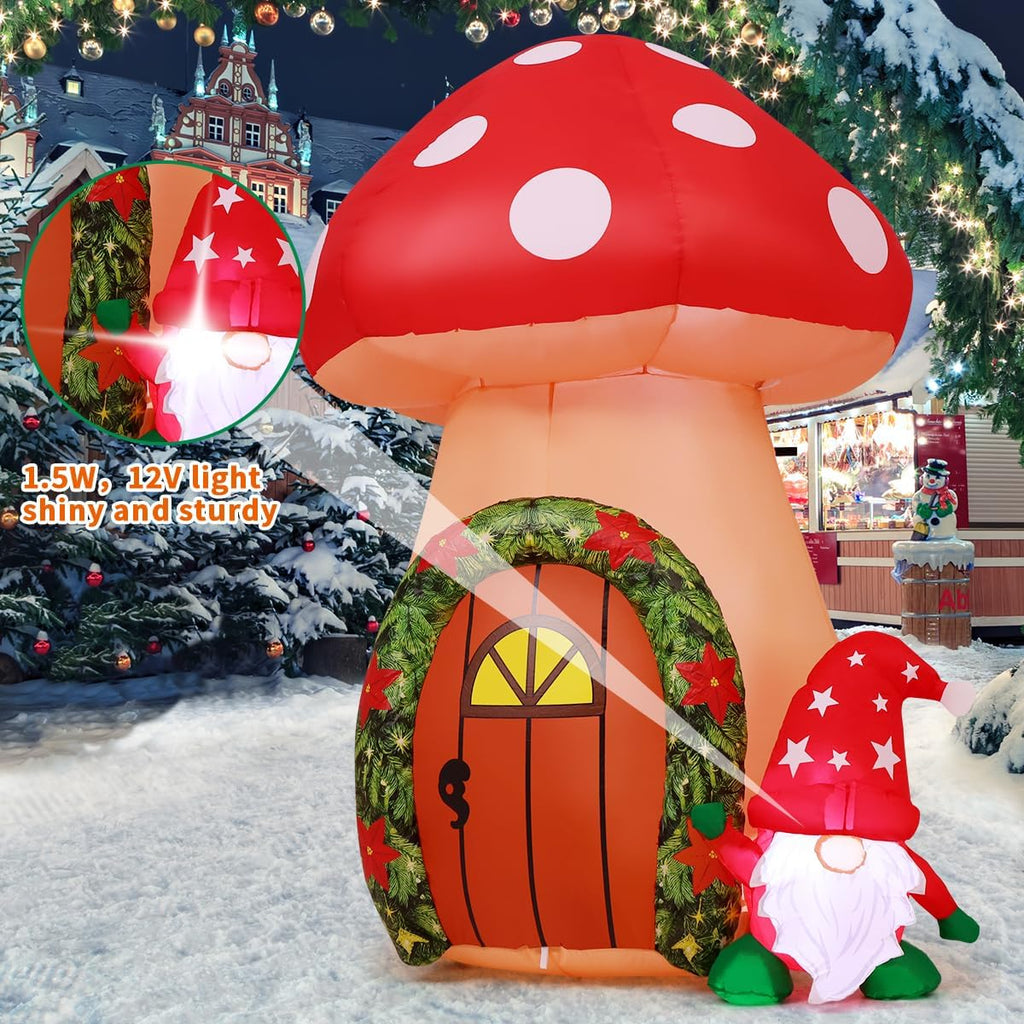 comin 5.7 ft christmas inflatables outdoor decorations inflatable shown in use