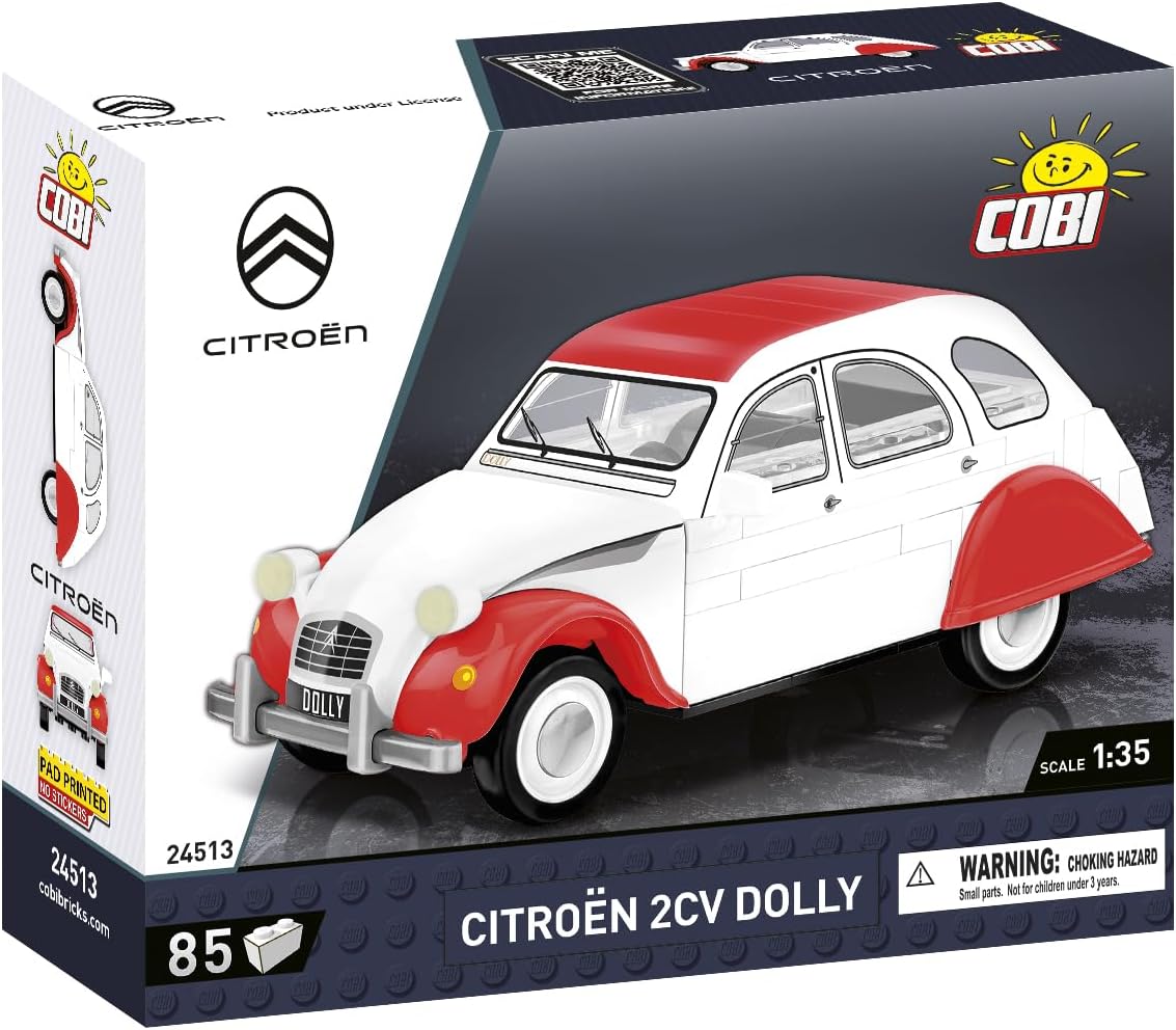 COBI Citroen 2CV Dolly Vehicle Building Set, 85 Pieces