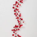 RAZ Imports - 4' Red Plastic Christmas Ball Garland
