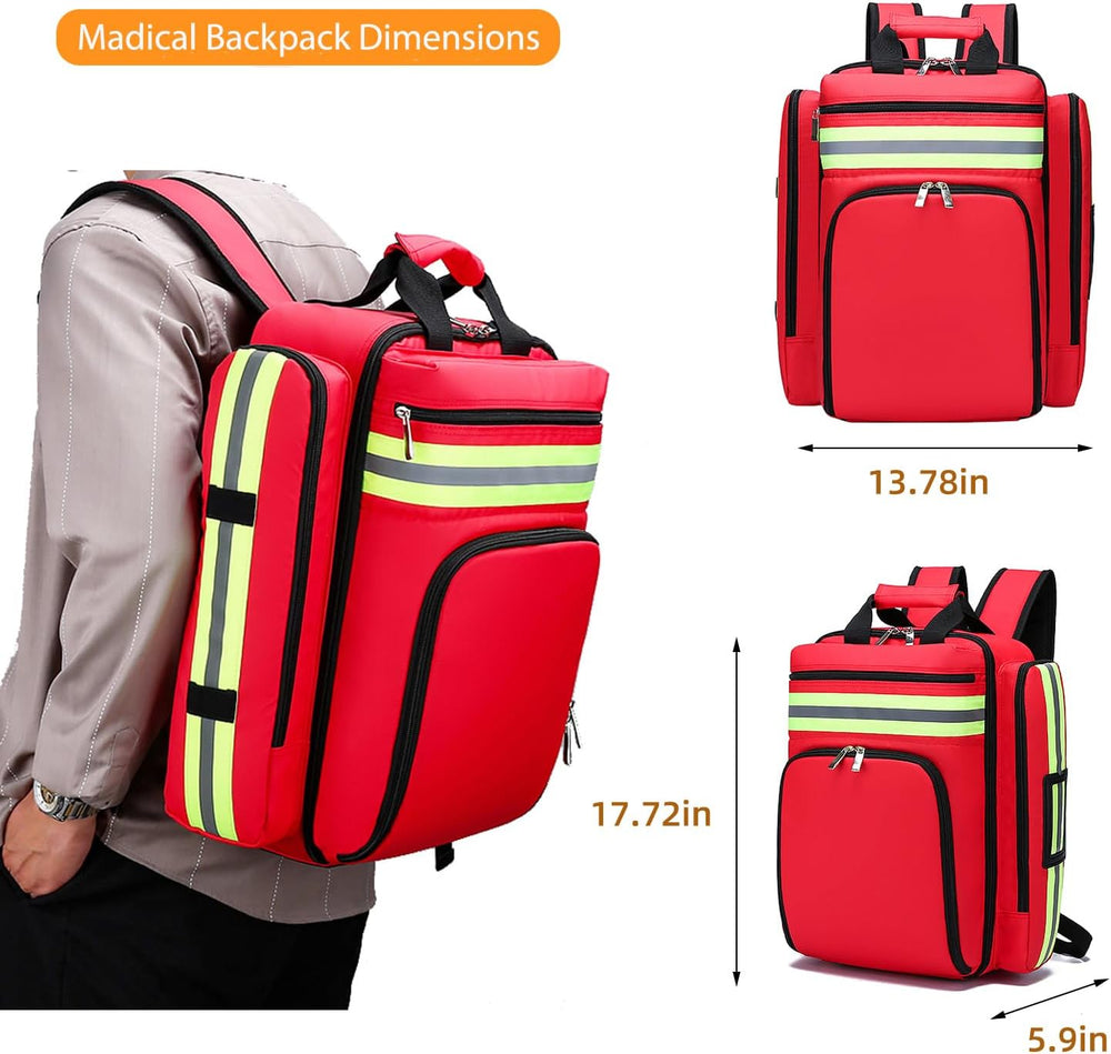 Medical Bag First Aid bag Medical Backpack,Medicine Bag,First Aid Backpack wi...