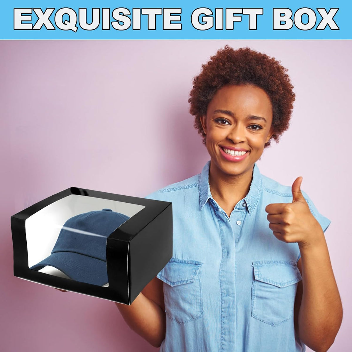 tanemudo 55 pcs display black gift boxes for, package contents