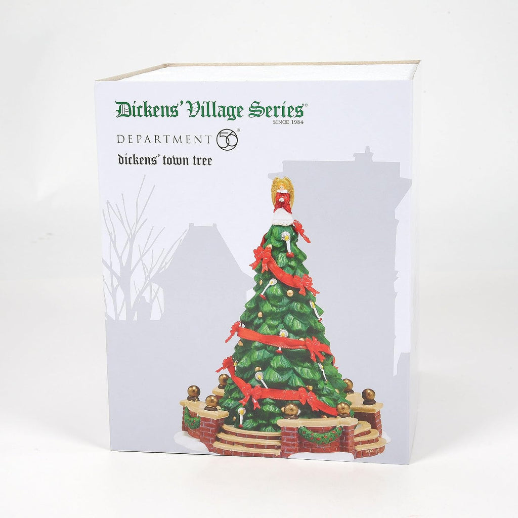 Department 56 Dickens' Village Accessories The Town Christmas Tree Figurine, 6.5 Inch, Multicolor