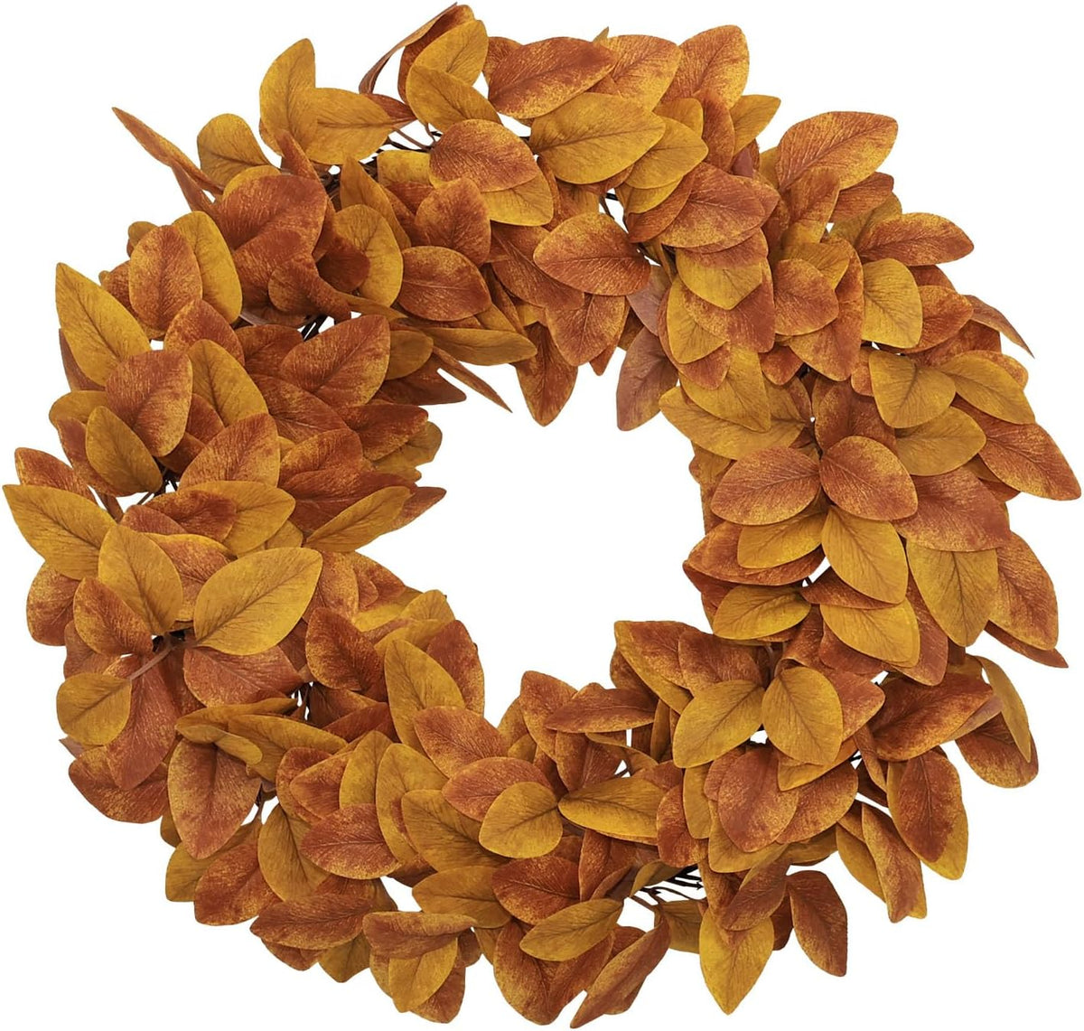 20" Fall Wreath for Front Door, Artificial Autumn Wreath