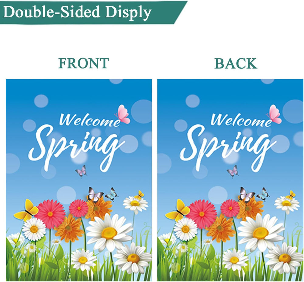 Seasonal Garden Flags Set of 12, Double Sided 28 x 40 Inch Yard Flag