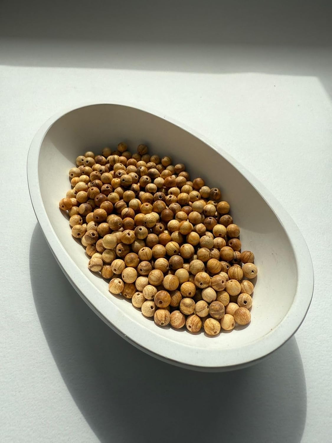 palo santo round beads – 100 count –, package contents
