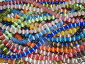 Hidden Hollow Beads 10 Strands of 6mm Glass Cat's Eye Beads, Assorted Colors, Round, Craft Beads