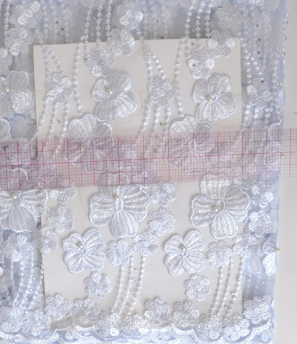 african lace fabric 5 yards beading rhinestones for shown in use