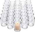 Letine 36-Pack Votive Candle Holders - Clear Glass Tea Light Holders - Glass Votive Candle Holder Bulk for Wedding Centerpieces/Home Table Decor/Propose/Christmas and Thanksgiving