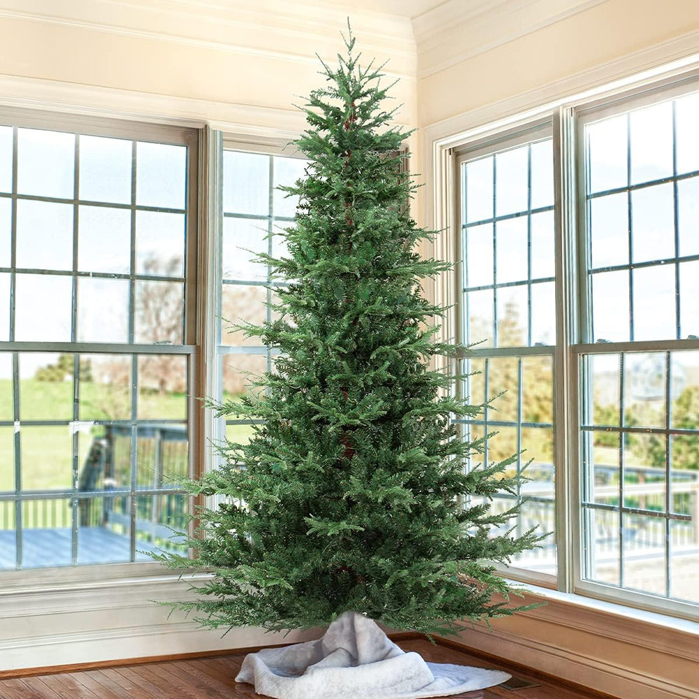 OasisCraft 7.5ft Unlit Aspen Fir Artificial Christmas Tree, Xmas Tree w/1050 ...