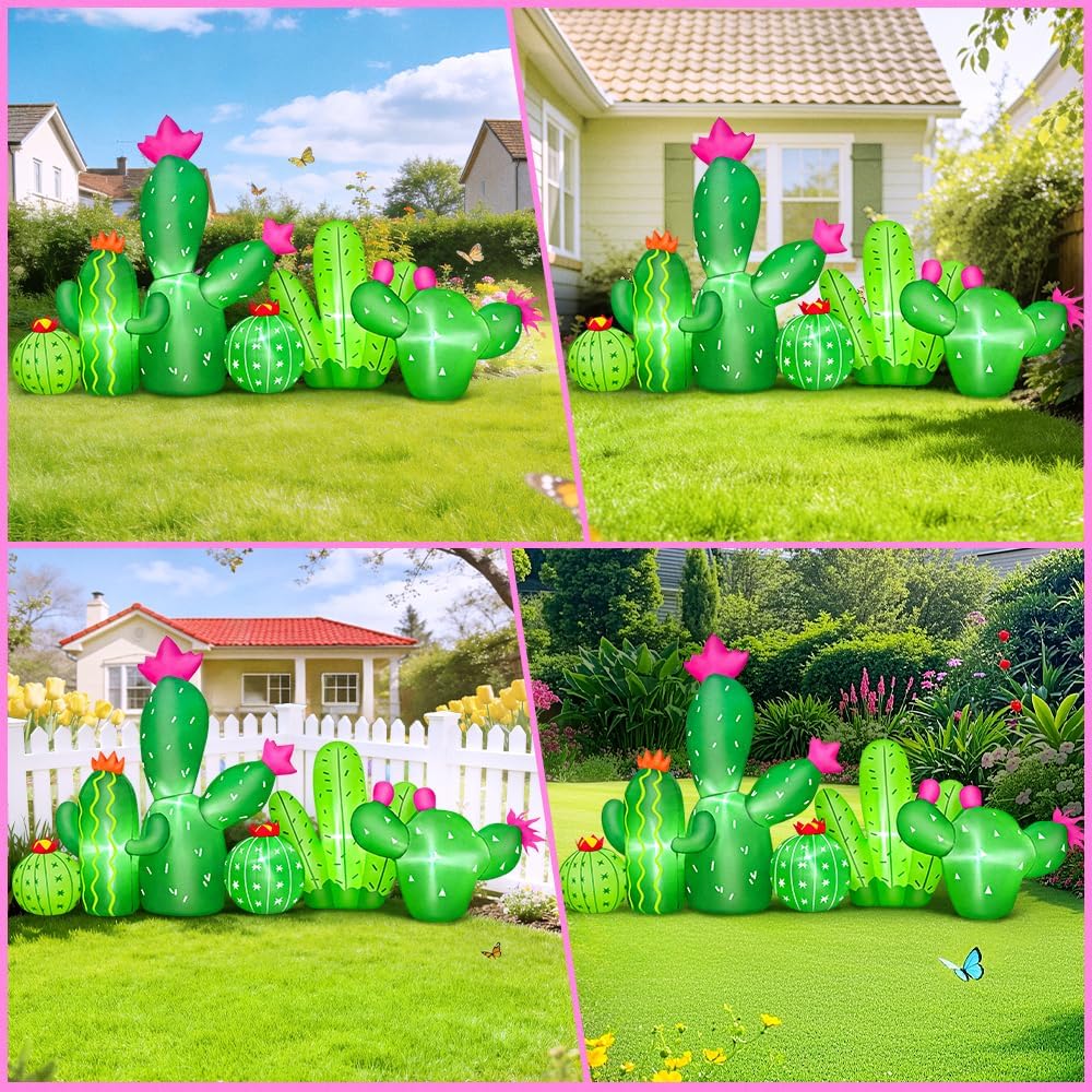 kooy 6ft cinco de mayo inflatables cactus, mexican shown in use