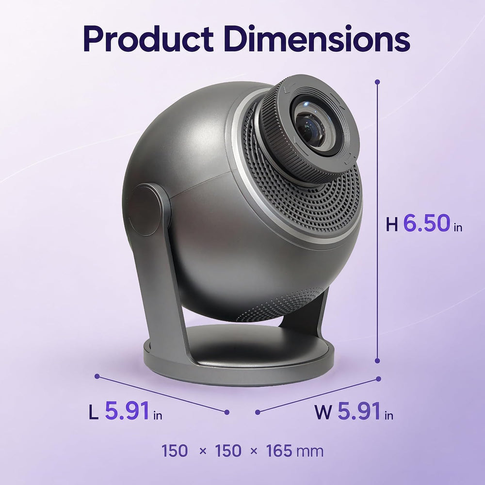 3D Night Light Projector, 60 Scenes, 12 Theme Gray