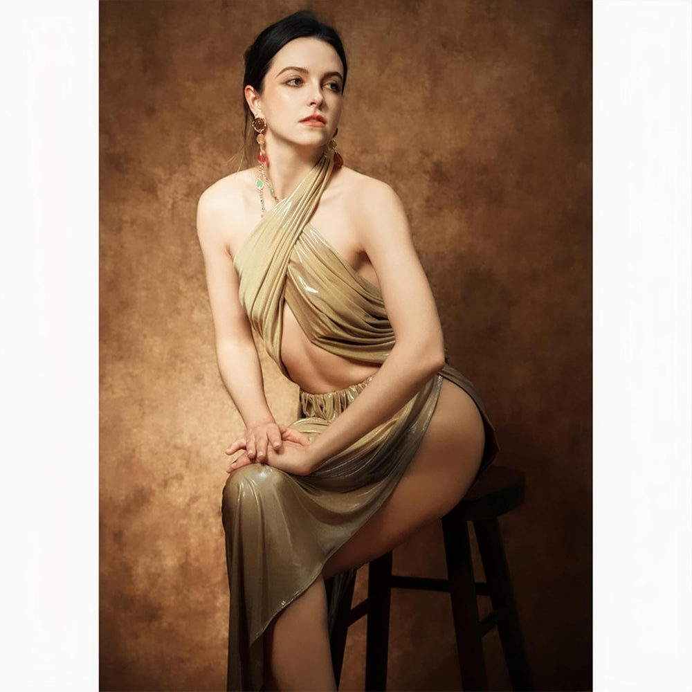 UrcTepics 8x10 ft Brown Photo Backdrop for Photography, No Stand