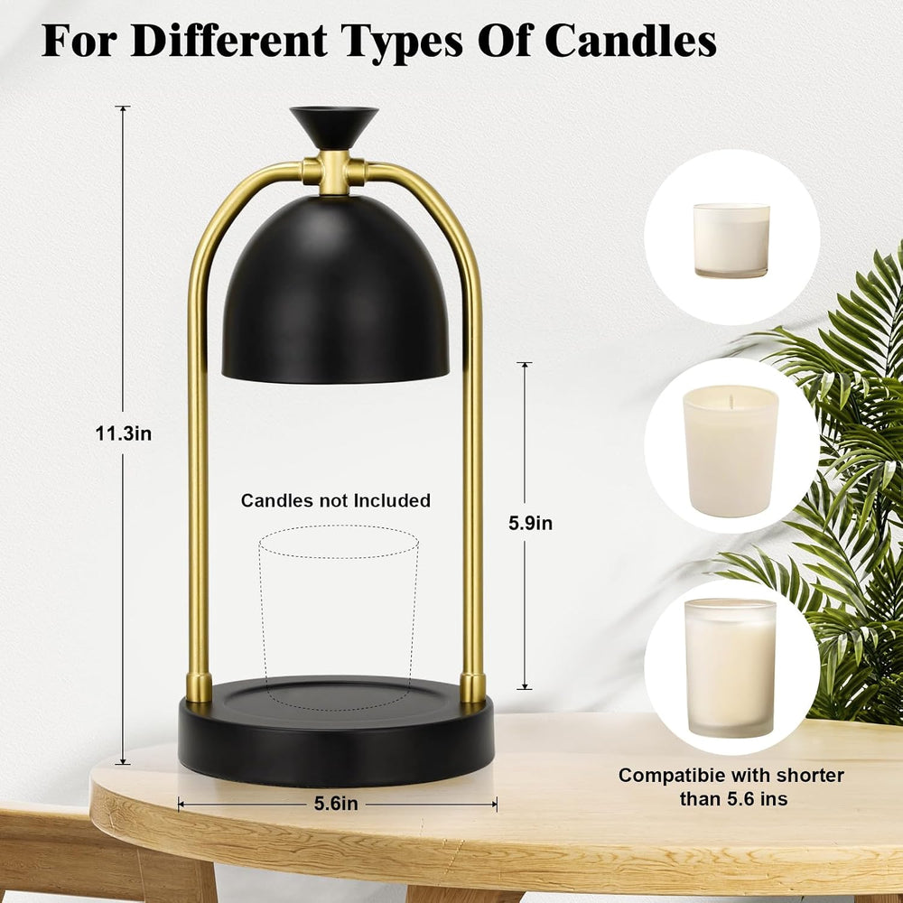 Black Candle Warmer Lamp,Birthday Gifts for Women Men
