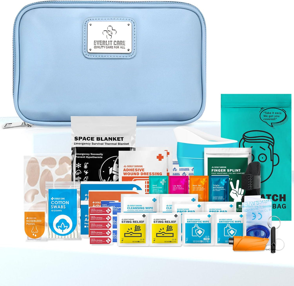EVERLIT CARE Car First Aid Kit with Emergency Supplies Survival Gear Includin...