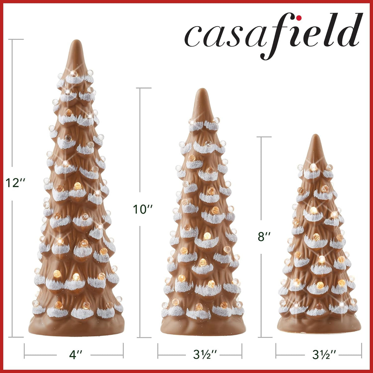 casafield set of 3-8, 10, 12-inch hand painted, package contents