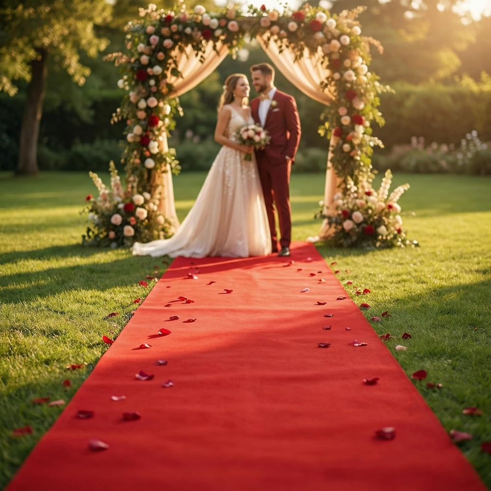 Disposable Aisle Runner, Red, 3x100 Feet