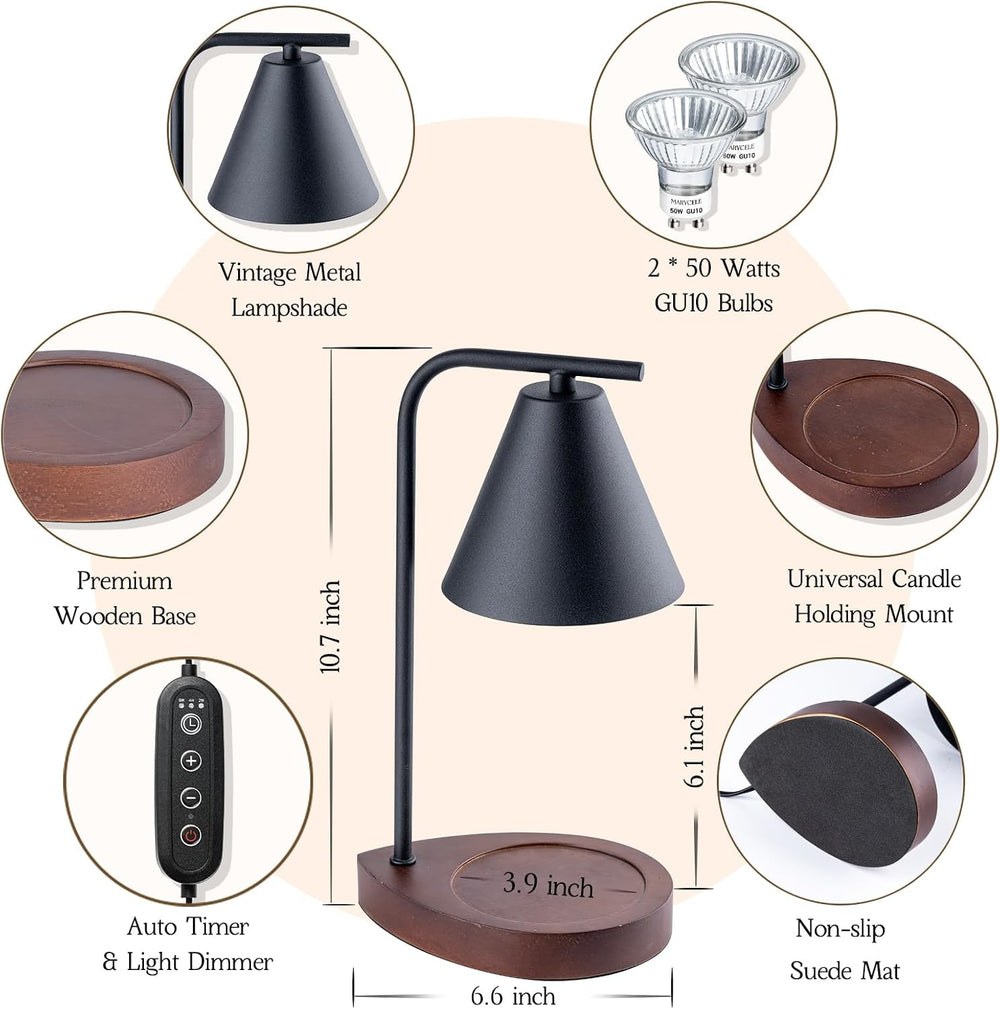 Candle Warmer Lamp with Timer, Electric Wax Lamp Gifts Home Decor