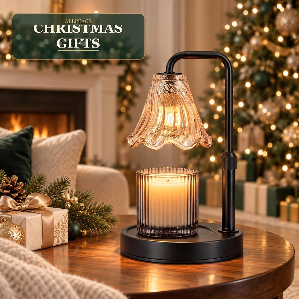 Candle Warmer Lamp with Timer Dimmer, Height Adjustable with 2 Bulbs