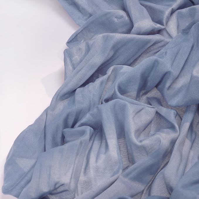 Dusty Blue Cheesecloth Table Runner 6 Pack Fall Table Runners Boho Gauze 120 Inches Blue Cheese Cloth Fall Table Decorations for Thanksgiving Marine Weddings Bridal Baby Shower Birthday Party