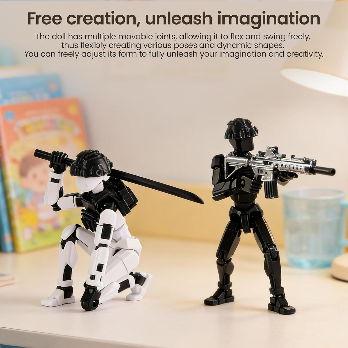 3d printed dummy 13 police shield action figure shown in use