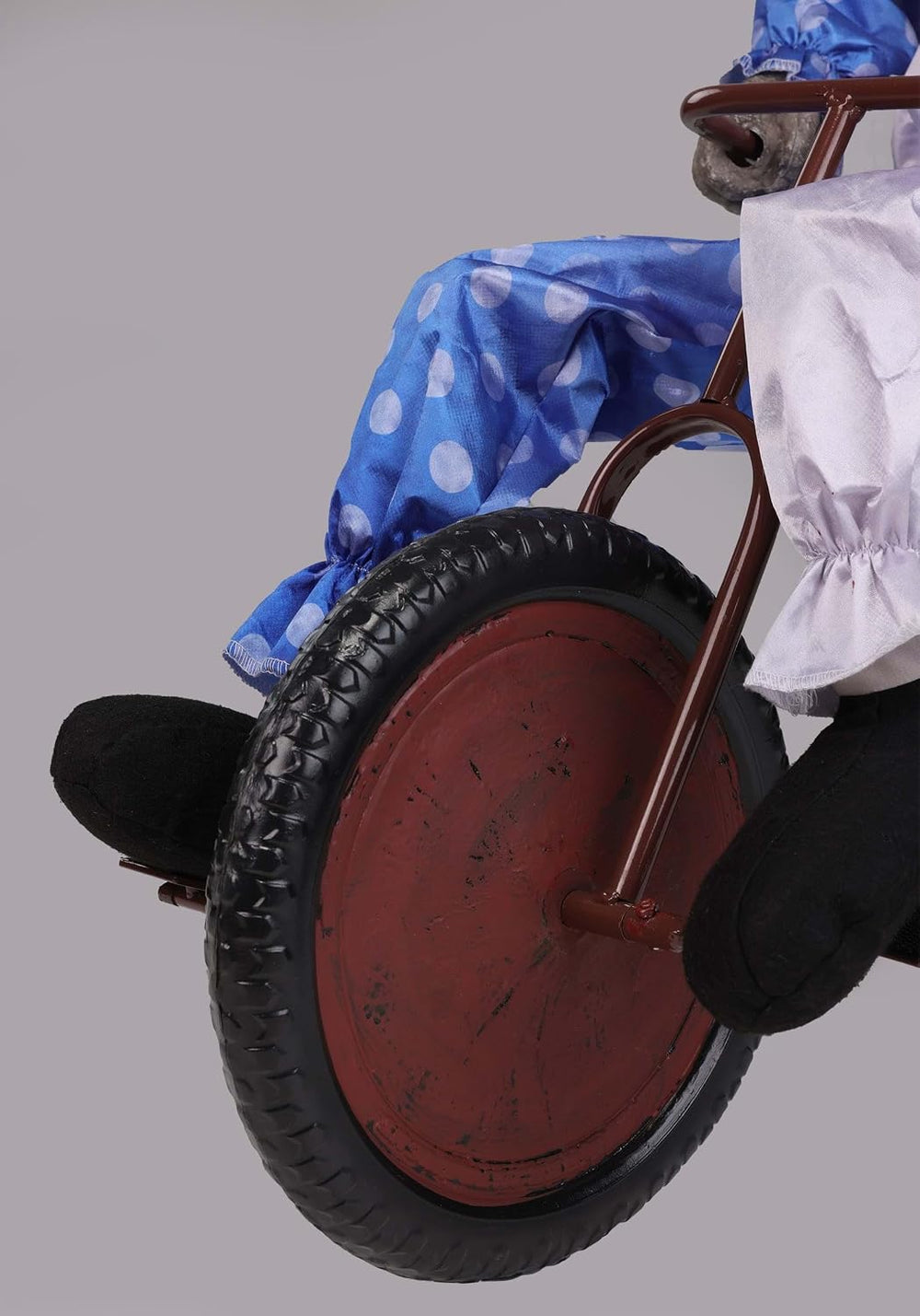 Tricycle Doll Clown Animatronic Halloween Decoration